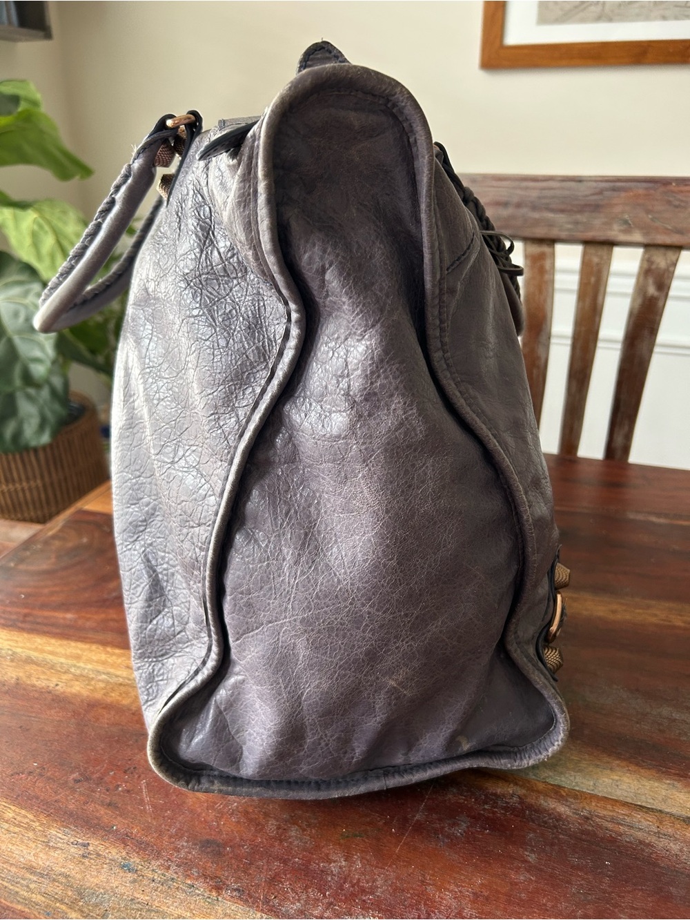 Balenciaga Jacynthe Giant 12 Rosegold Arena Weekender Bag - Picture 4 of 16